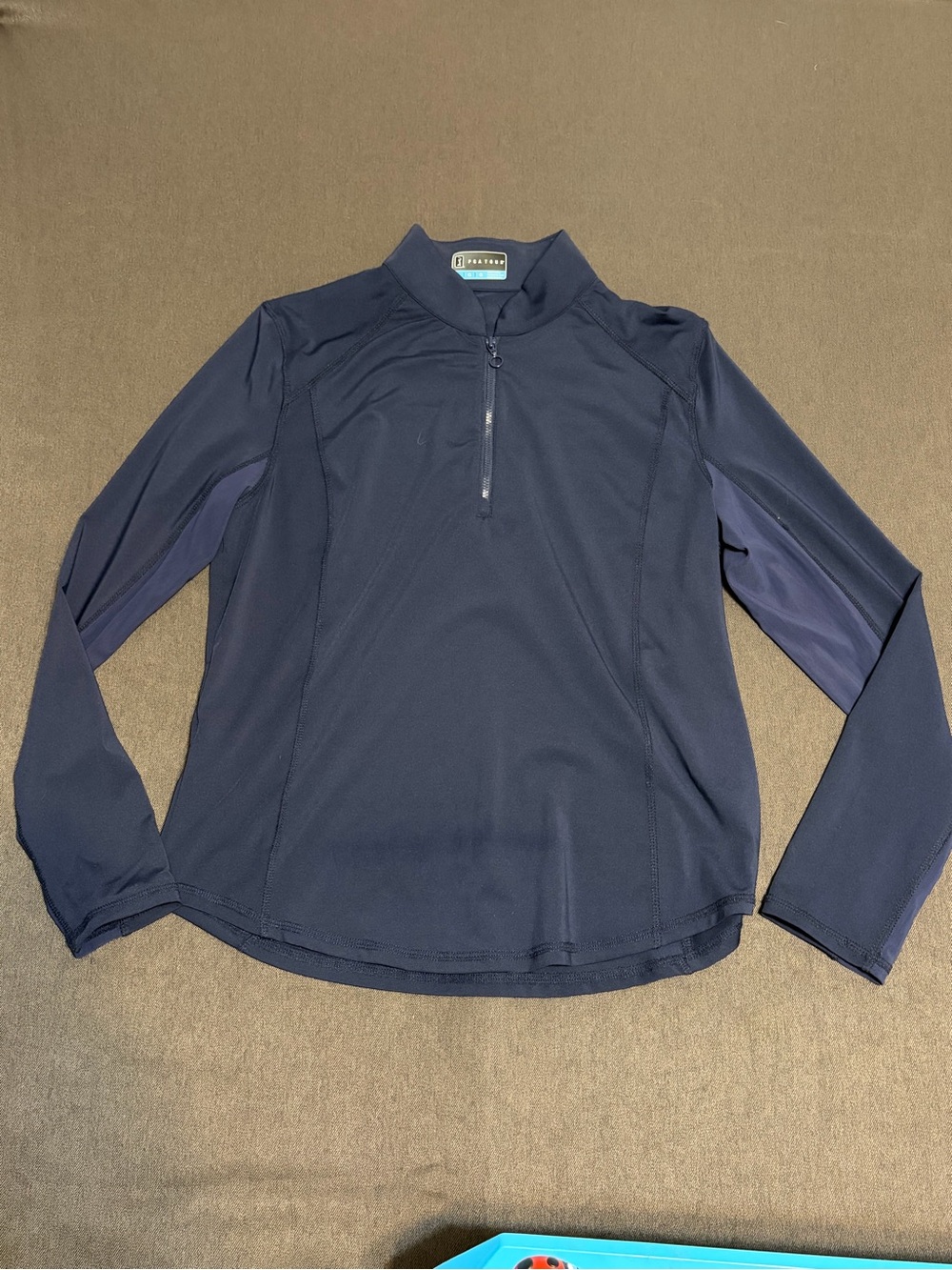 PGA Tour Women's Navy Long-Sleeve Quarter-Zip Pullover